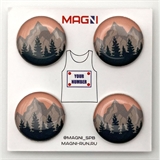 Magni ГОРЫ ПЕРСИК Магнитные держатели спортивных номеров - фото 308885