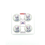 Magni КОТИК БЕЛЫЙ Магнитные держатели спортивных номеров - фото 308901