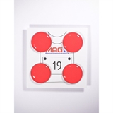 Magni КРАСНЫЙ Магнитные держатели спортивных номеров - фото 308911