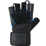 Starfit WG-201 Перчатки для фитнеса Черный/Синий - фото 309715
