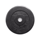 Rusbrand 16088 Диск стальной обрезиненный 20 кг, внутренний диаметр 26 мм - фото 310459