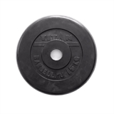 Rusbrand 16091 Диск стальной обрезиненный 15 кг, внутренний диаметр 26 мм - фото 310460