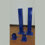 Rusbrand KS259 Стойки для бадминтона на стаканах, стационарные - фото 310474