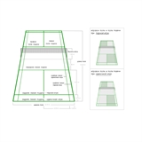 Rusbrand KS259 Стойки для бадминтона на стаканах, стационарные - фото 310475