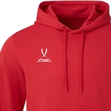 Jögel ESSENTIAL COTTON HOODIE 2025 Толстовка с капюшоном Красный - фото 311262
