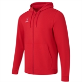 Jögel ESSENTIAL COTTON FZ HOODIE Толстовка с капюшоном на молнии детская Красный - фото 311273