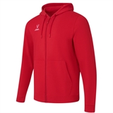 Jögel ESSENTIAL COTTON FLEECE FZ HOODIE Толстовка с капюшоном на молнии Красный - фото 311359