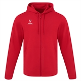 Jögel ESSENTIAL COTTON FLEECE FZ HOODIE Толстовка с капюшоном на молнии Красный - фото 311360