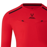 Jögel DIVISION PERFORMDRY REFEREE LS TEE Футболка судейская с длинным рукавом Красный - фото 311497