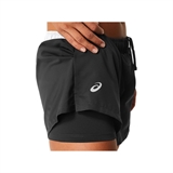 Asics COURT SHORT (W) Шорты теннисные женские Черный - фото 312987