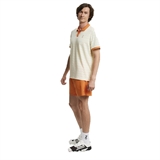 7/6 ANDY POLO "CREAM/ORANGE" Поло теннисное Бежевый/Оранжевый - фото 314539