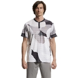 7/6 ANKL POLO "GREY BLOSSOM" Поло теннисное Серый/Черный - фото 314542