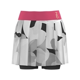 7/6 NATA SKIRT "GREY BLOSSOM/PINK" Юбка теннисная женская Серый/Черный/Розовый - фото 314557