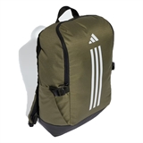 Adidas ESSENTIALS 3-STRIPES BACKPACK Рюкзак баскетбольный Темно-зеленый/Белый - фото 314627