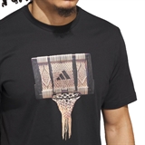 Adidas BASKETBALL GALLERY GRAPHIC TEE Футболка баскетбольная Черный - фото 314661