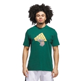 Adidas GOT YOUR BACK GRAPHIC TEE Футболка баскетбольная Зеленый - фото 314677