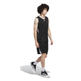 Adidas LEGENDS 3-STRIPES BASKETBALL TANK TOP Майка баскетбольная Черный/Белый - фото 314695