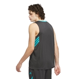 Adidas LEGENDS 3-STRIPES BASKETBALL TANK TOP Майка баскетбольная Темно-серый/Голубой - фото 314710