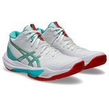 Asics SKY ELITE FF MT 3 (W) Кроссовки волейбольные женские Белый/Голубой/Красный - фото 314803 Asics SKY ELITE FF MT 3 (W) Кроссовки волейбольные женские Белый/Голубой/Красный - фото 314803