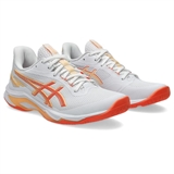 Asics NETBURNER BALLISTIC FF 4 (W) Кроссовки волейбольные женский Белый/Оранжевый - фото 315068