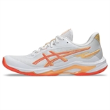 Asics NETBURNER BALLISTIC FF 4 (W) Кроссовки волейбольные женский Белый/Оранжевый - фото 315074