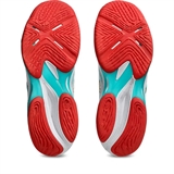 Asics NETBURNER BALLISTIC FF 4 (W) Кроссовки волейбольные женский Белый/Голубой/Красный - фото 315085