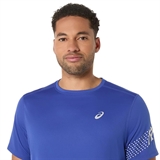 Asics ICON SS TOP Футболка беговая Синий - фото 315308 Asics ICON SS TOP Футболка беговая Синий - фото 315308