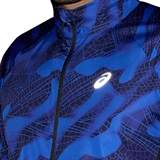 Asics ROAD LITE-SHOW PACKABLE JACKET Куртка беговая ветрозащитная Синий/Черный - фото 315370