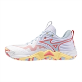 Mizuno WAVE MOMENTUM ELITE (W) Кроссовки волейбольные женские Белый/Красный - фото 315634 Mizuno WAVE MOMENTUM ELITE (W) Кроссовки волейбольные женские Белый/Красный - фото 315634