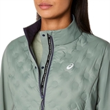 Asics ROAD WINTER JACKET (W) Куртка беговая ветрозащитная женская Голубой - фото 316098