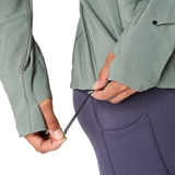 Asics ROAD WINTER JACKET (W) Куртка беговая ветрозащитная женская Голубой - фото 316103