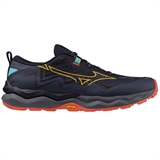 Mizuno WAVE DAICHI 9 Кроссовки беговые Темно-синий/Оранжевый - фото 316521