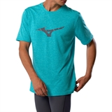 Mizuno CORE RUNBIRD SS TEE Футболка беговая Голубой - фото 316585