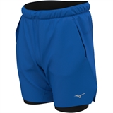 Mizuno CORE 7.5IN 2IN1 SHORT Шорты беговые Синий - фото 316597