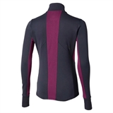 Mizuno ACTIVE WARMALITE HALF ZIP LS TOP (W) Утепленный лонгслив женский Темно-синий/Розовый - фото 316624