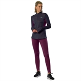 Mizuno ACTIVE WARMALITE HALF ZIP LS TOP (W) Утепленный лонгслив женский Темно-синий/Розовый - фото 316627