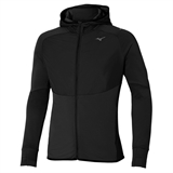 Mizuno ACTIVE WARMALITE HYBRID FULL ZIP HOODED LS TOP Утепленный лонгслив с капюшоном Черный - фото 316639