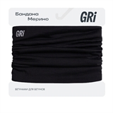 GRi МЕРИНО Бандана беговая Черный - фото 317114