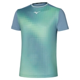 Mizuno FRONTIER SHADOW GRAPHIC T-SHIRT Футболка теннисная Голубой - фото 317233
