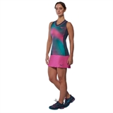 Mizuno FRONTIER TANK (W) Майка теннисная женская Темно-синий/Розовый - фото 317241