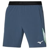 Mizuno FRONTIER 8 IN AMPLIFY SHORT Шорты теннисные Темно-синий/Зеленый - фото 317278