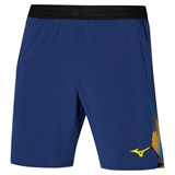Mizuno FRONTIER 8 IN AMPLIFY SHORT Шорты теннисные Темно-синий/Желтый - фото 317288