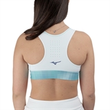 Mizuno FRONTIER SPORTS BRA (W) Топ теннисный женский Белый/Голубой - фото 317300