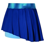 Mizuno FRONTIER FLYING SKIRT (W) Юбка теннисная женская Темно-синий/Голубой - фото 317328