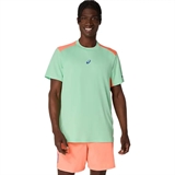 Asics PADEL COURT SS TOP Футболка для падела Зеленый/Оранжевый - фото 317662