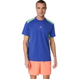 Asics PADEL COURT SS TOP Футболка для падела Синий/Зеленый - фото 317684