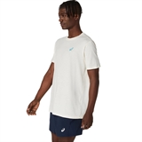Asics COURT GRAPHIC SS TOP Футболка теннисная Белый/Голубой - фото 317692