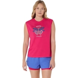 Asics GAME SEASONAL GRAPHIC TOP (W) Майка теннисная женская Розовый - фото 317713