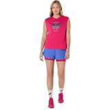 Asics GAME SEASONAL GRAPHIC TOP (W) Майка теннисная женская Розовый - фото 317718