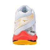 Mizuno WAVE VOLTAGE 2 MID Кроссовки волейбольные Белый/Оранжевый - фото 317786